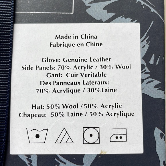 Tommy Bahama Leather Gloves & Hat Set Men’s S/M - Picture 7 of 7